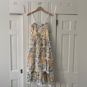 Beulah midi dress- 65% ctn / 35% poly- size small